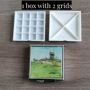 Mini Set Aquarelle De Voyage - 15 Couleurs Avec Palette En Noyer Et Carnet - Compact Et Portable