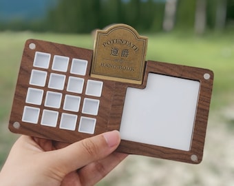 Houten aquarelpalet, draagbaar verfpalet, reisaquarelset, aquarelbenodigdheden, miniverfdoos