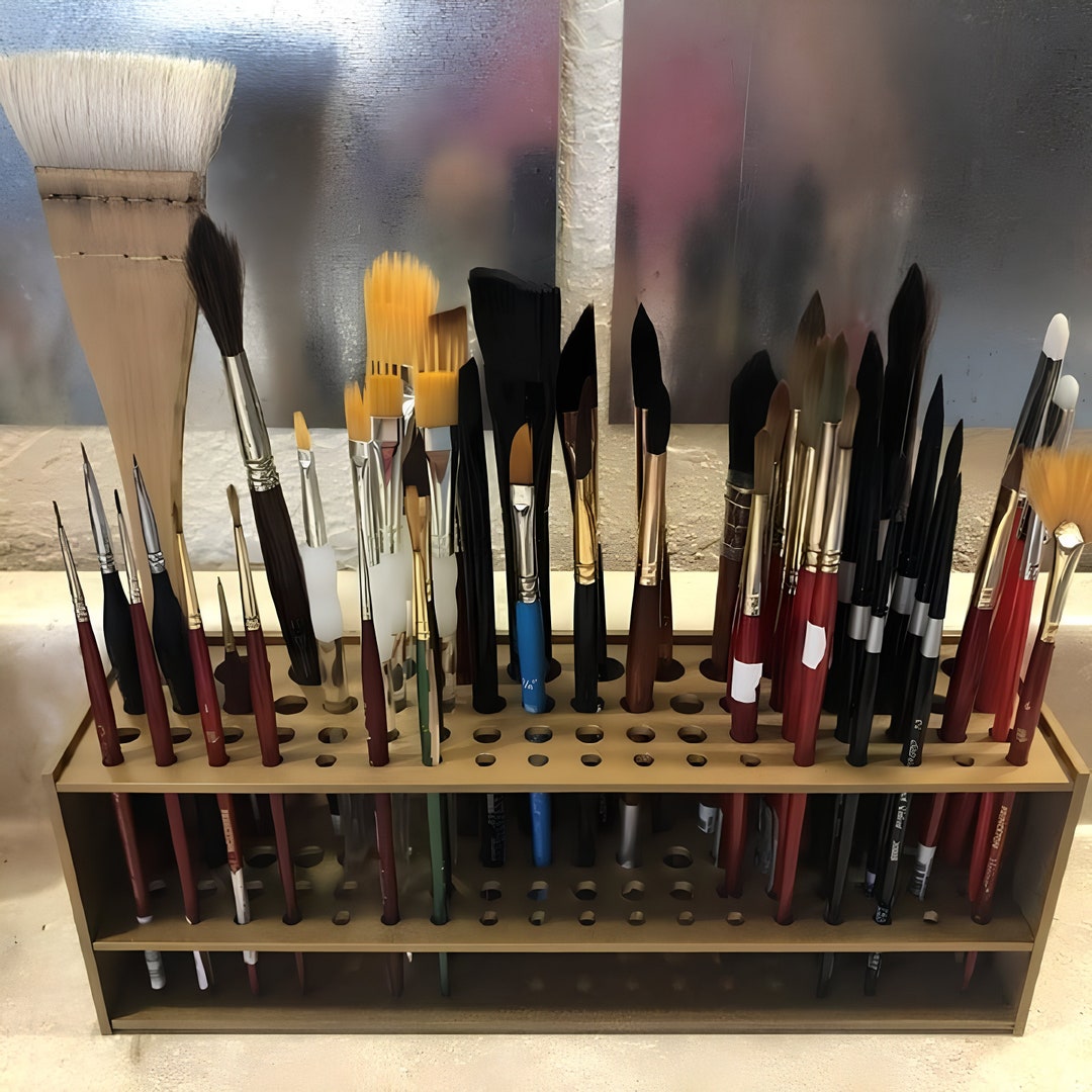 Paint Brush Holder, Brush Stand, Paint Rack, Paint Brush Rack, Paint Supply Storage, Paint Brush