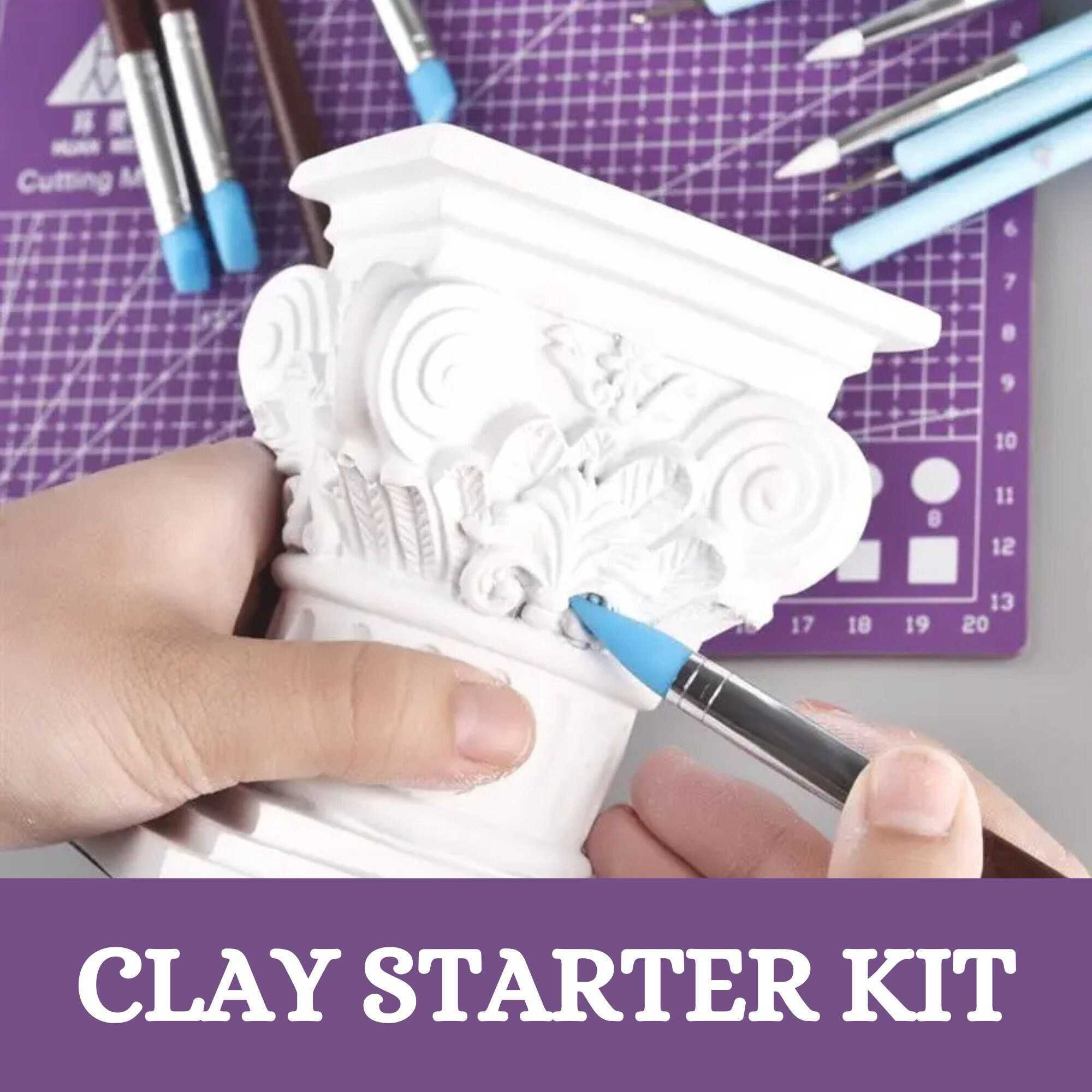 KEOKER 103 Polymer Clay Earrings Making Kit, Ultimate Clay Starter Kit, Polymer  Clay Tools for Polymer Clay Earring Jewelry Making basis 