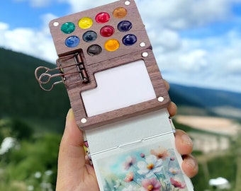 水彩絵の具セット、水彩旅行キット、絵の具パレット、Go Draw、画家へ