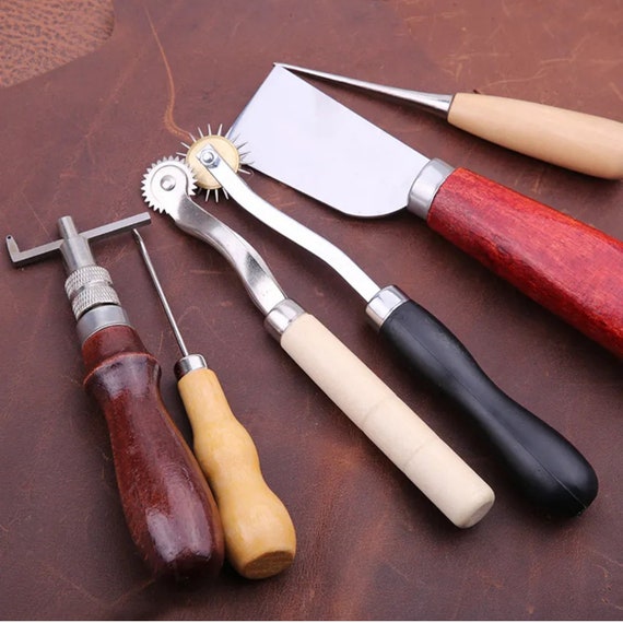 Leather Working, Leather Punch, Leather Work Tools, Leather Tooling Kit, Leather  Starter Kit, Adult Craft Set 