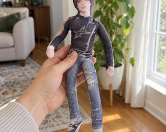 Custom Mini Me Doll From Photo, Personalized Poseable Fabric Doll, Full Body Look Alike Keepsake