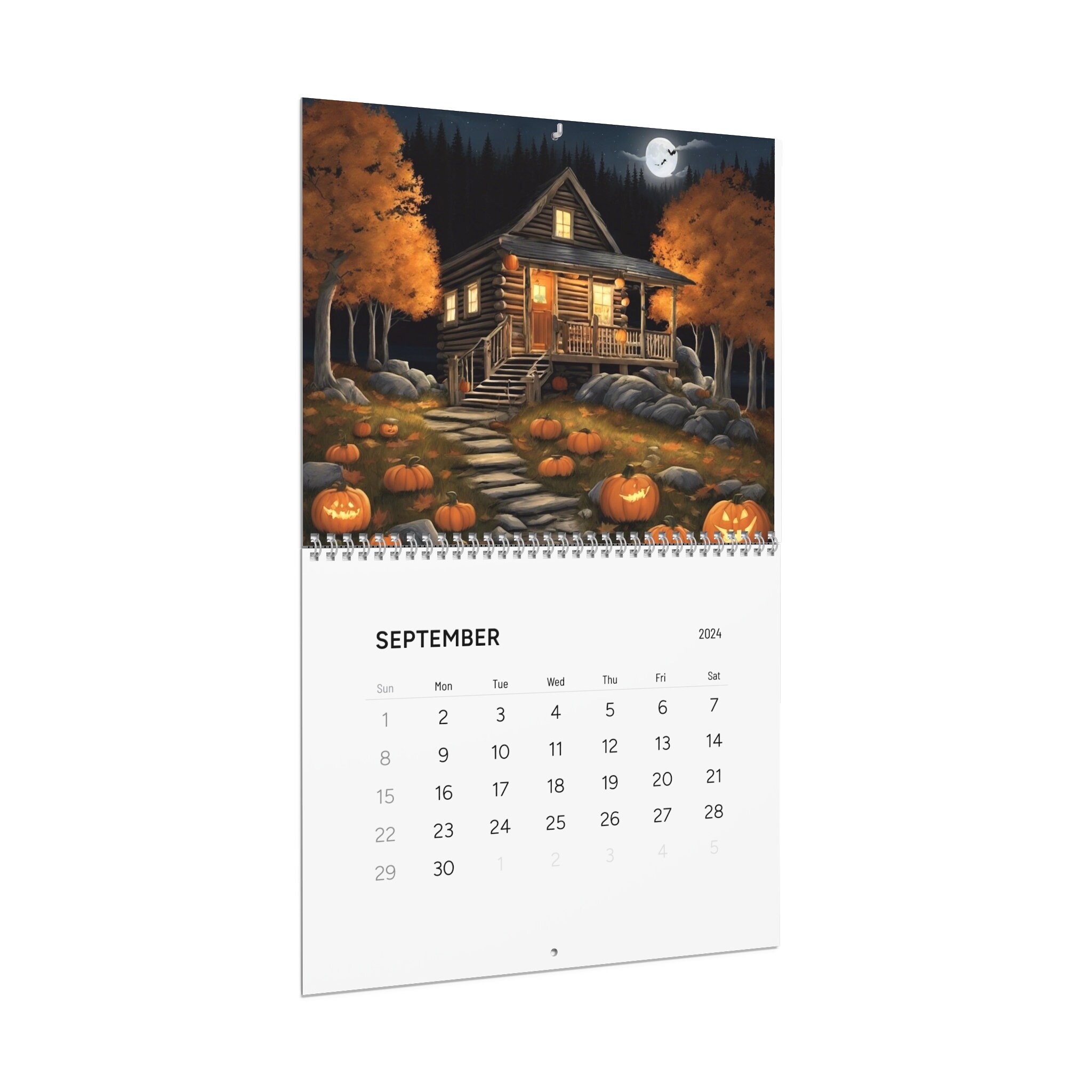 Wall Calendars 2024 cabins 2024 Etsy