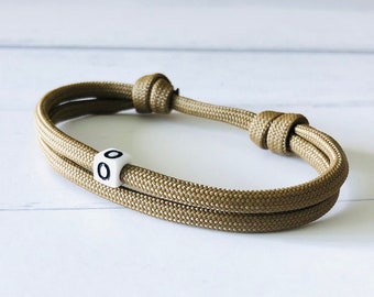 Paracord Bracelet Personalised with Initials, Valentines Gift for Him, Anniversary Gift for Him, Outdoor Bracelet, Graduation Gift