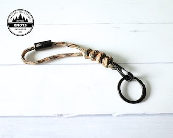 Porte-clés en paracorde noué à la main Outback, porte-clés compact à transporter au quotidien