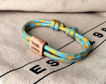 Nom personnalisé, message de motivation personnalisé pour bracelet d'encouragement en paracorde, cadeau sentimental pour quelqu'un de spécial