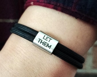 Bracelet à message personnalisé personnalisé, perle en acier inoxydable gravée sur mesure avec citations d'affirmation, souvenir sentimental pour cadeau en couple