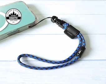 Custom Phone Lanyard Paracord, Phone Holder Wristlet, Outdoor gear accessory for him, Rope Wristlet Lanyard for Mobile Phones Christmas Gift