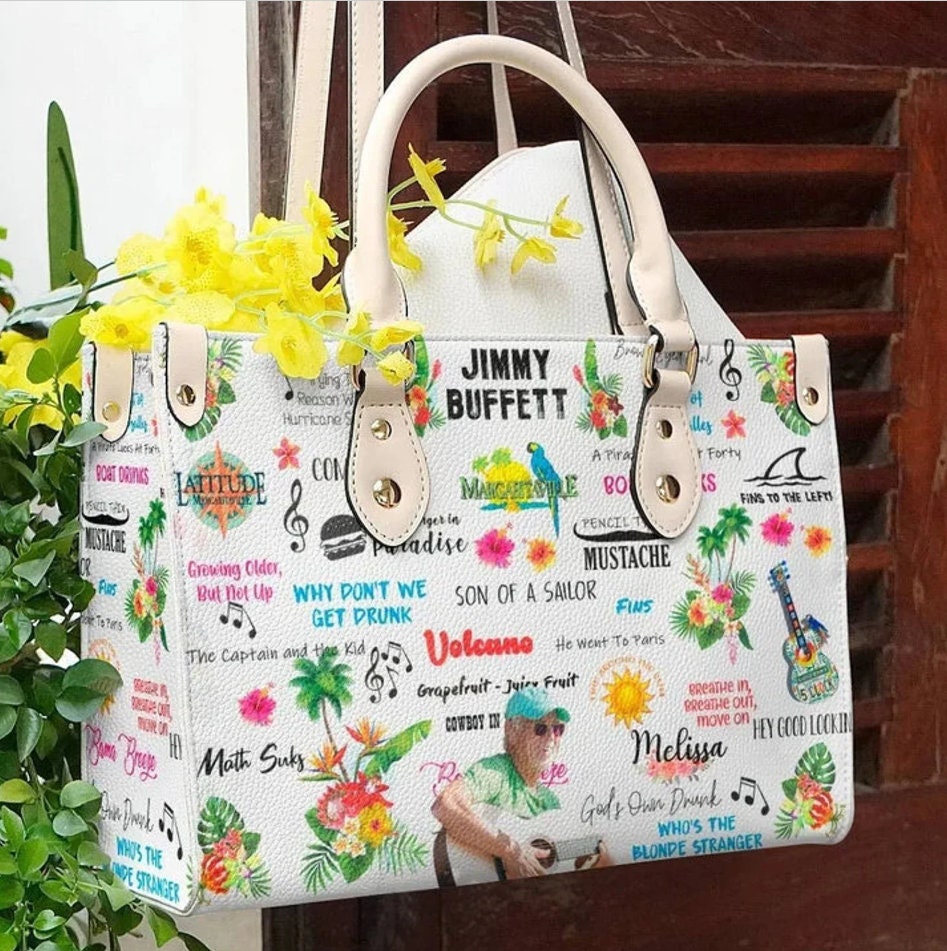 Jimmy buffett Music Leather Bags