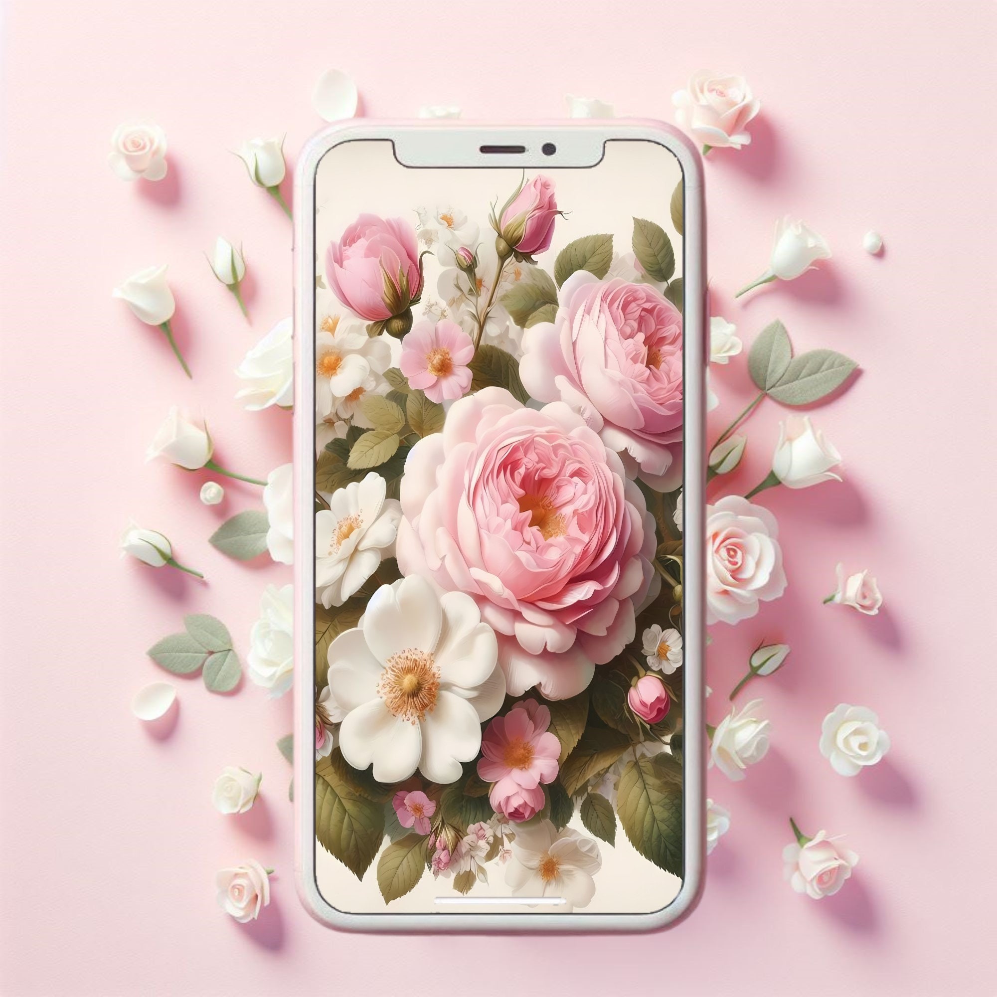 Floral Phone Wallpaper Etsy UK