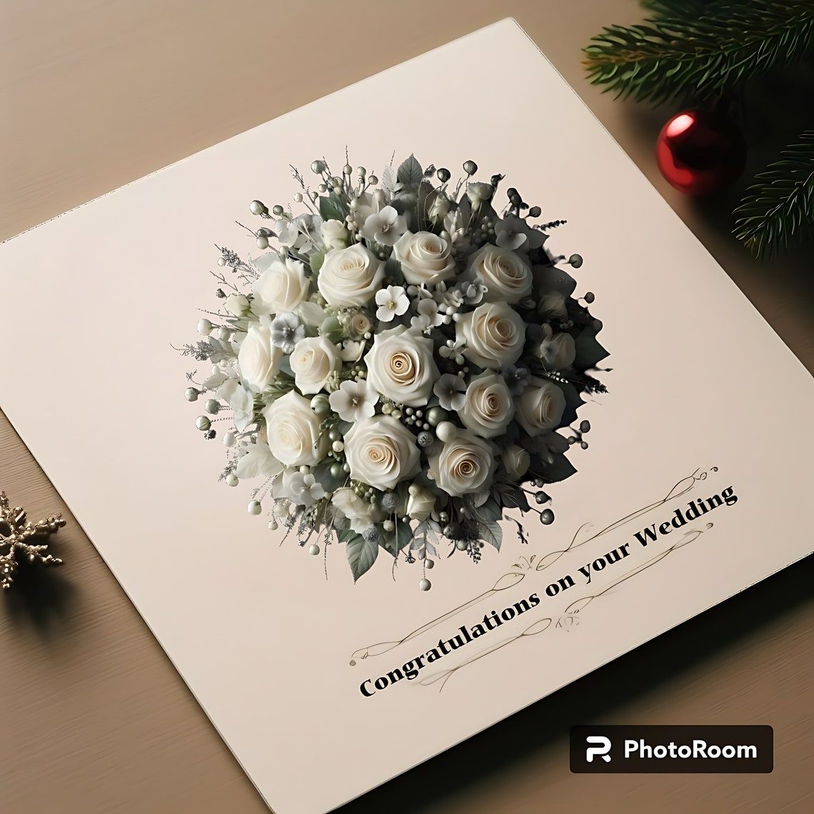 White Rose, Winter Lily, Flower Arrangement for New Year Etsy Canada