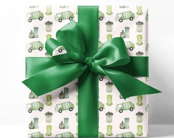 Trash Truck Wrapping Paper