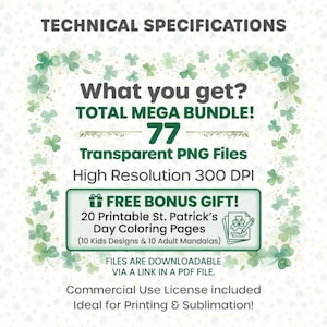 St. Patrick's Day Watercolor Clipart Bundle, Leprechaun Gnome Shamrock (Commercial Use) image 8