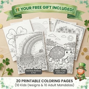 St. Patrick's Day Watercolor Clipart Bundle, Leprechaun Gnome Shamrock (Commercial Use) image 9