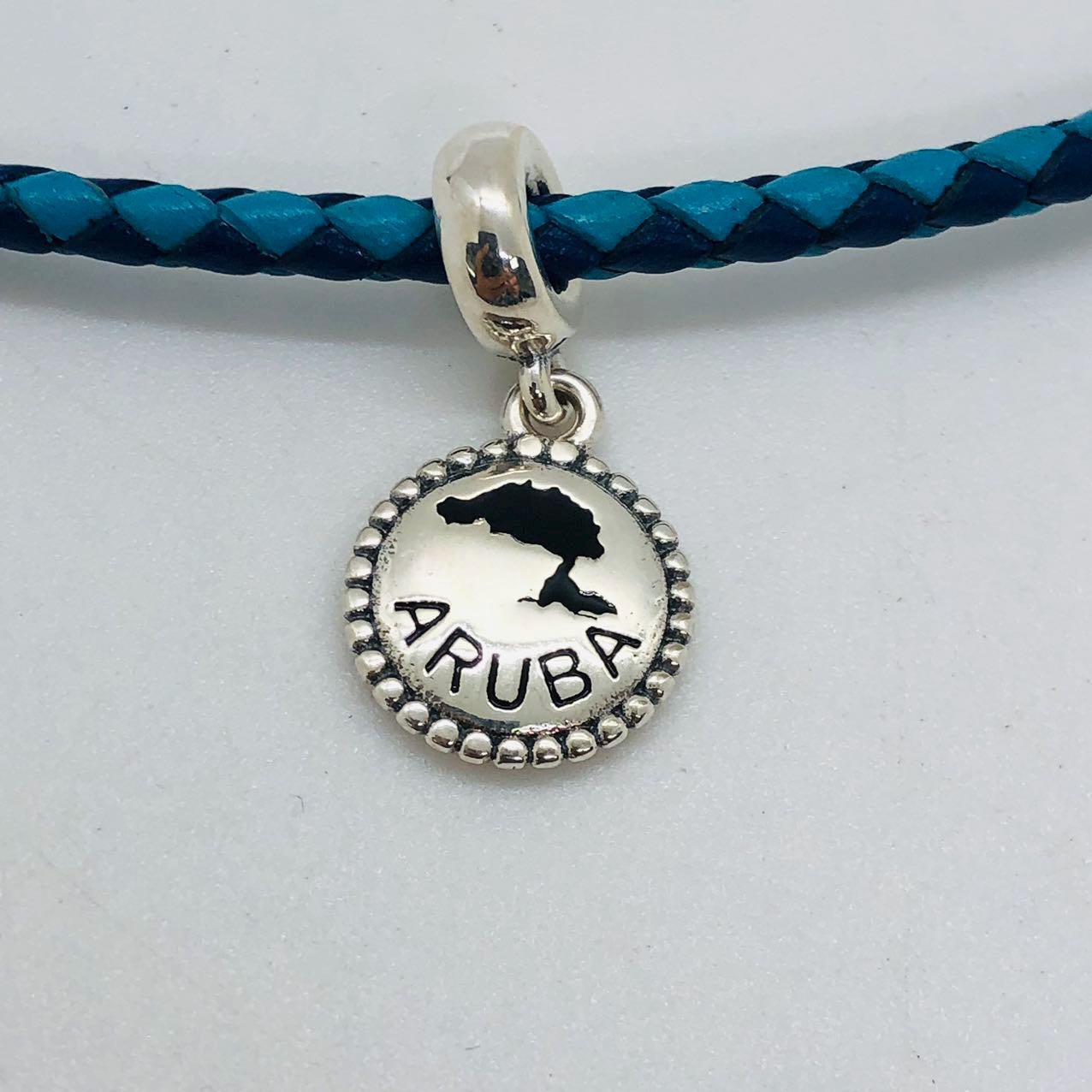 Pandora Aruba Divi Tree charm /Travel gift/ S925 sterling silver jewelry for Bracelet with Gift Box