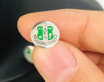 AKA Exclusive Earrings Alpha Kappa Alpha Sorority Earrings / Travel gift/Wedding gift/Birthday gift /S925 sterling silver jewelry