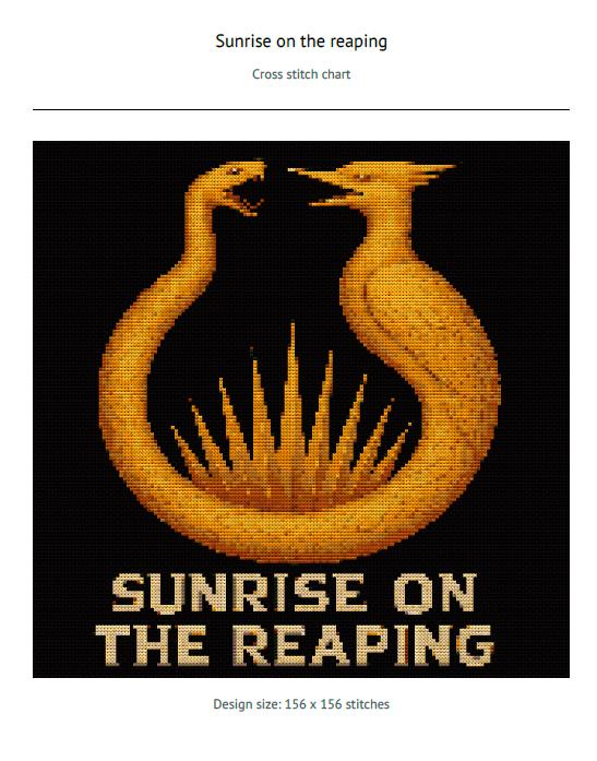 Sunrise on the Reaping the Flint Striker Cross Stitch Pattern – Suzanne