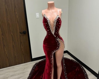 Silver Evening Gown, Prom Dress, Mermaid Evening Dress, Sheer Corset Mermaid Lace Dress, Asoebi Dress,Owambe Dress,Wedding Reception Dress