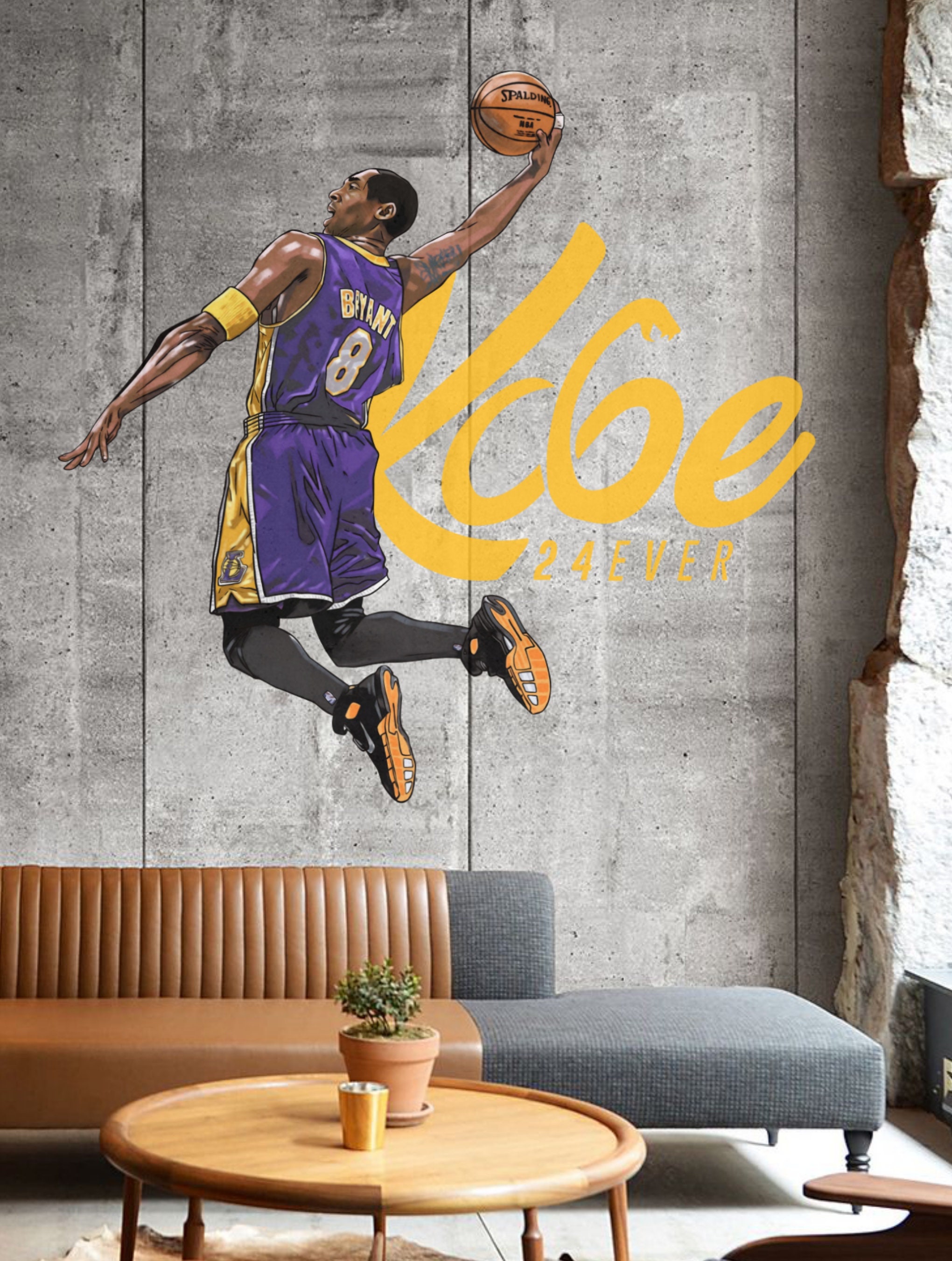 Removable Kobe Bryant Wall Decal Famous Basketball Player Wall Sticker for Kid Room Wall Art Play Room Decor Etsy
