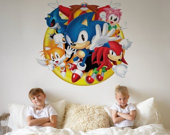 Removable Sonic The Hedgehog Wall Decal  Amy Rose Wall Sticker For Preppy Room Decor
