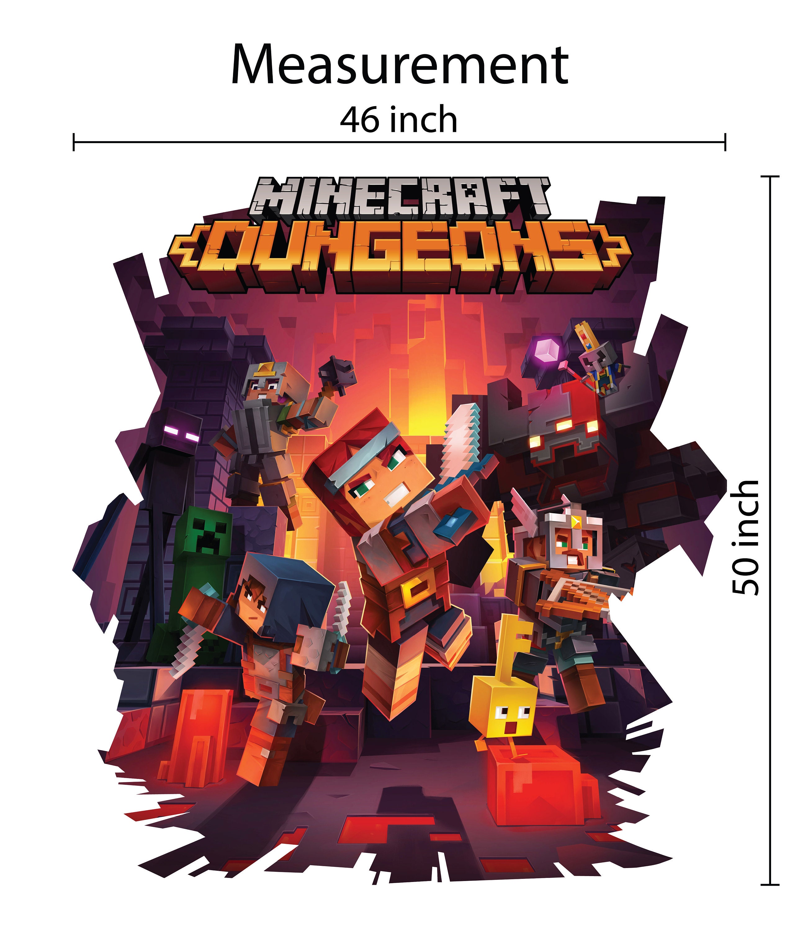 Peel and Stick Minecraft Wall Decal Video Games Wall Sticker Steve ...