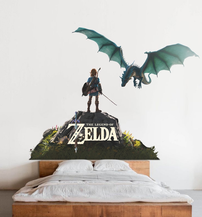 Peel and Stick the Legend of Zelda Wall Decal Argorok Dragon Etsy