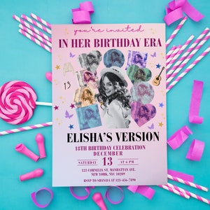 Editable Birthday Era Invitation: Trendy Teen B-Day (Digital Invite)