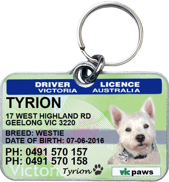 Dog license tag victoria hotsell