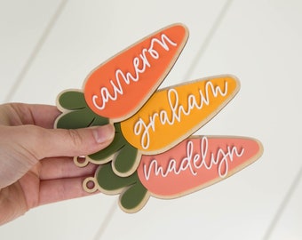Personalized Easter Basket Tag | Easter Basket Name Tag | Carrot Easter Tag | Kids Easter Basket | Easter Basket Tag | Carrot Name Tag Gift