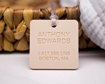 Personalized Luggage Tag – Custom Acrylic Travel Tag, Backpack Name Tag, Suitcase ID Tag, Bag Tag for Kids, Travel Accessories Gift