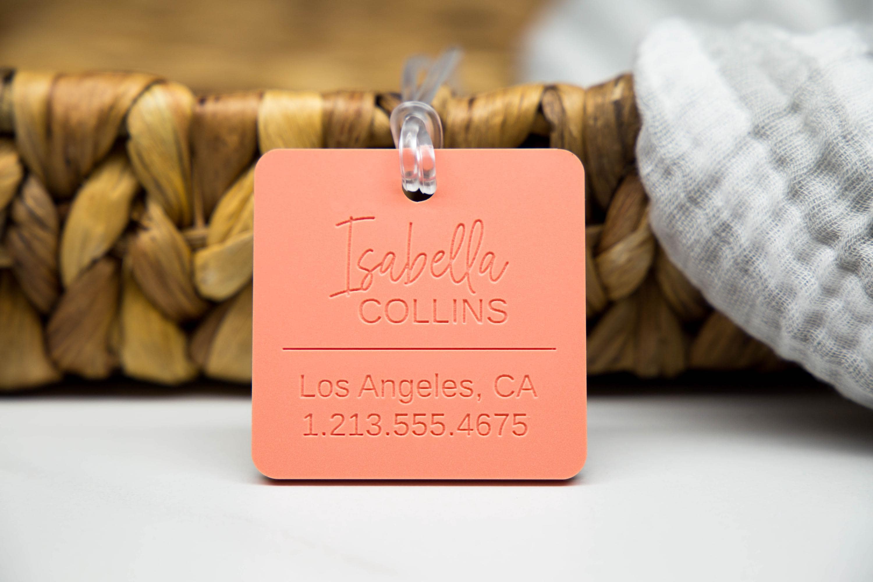 Personalized Luggage Tag – Custom Acrylic Travel Tag, Backpack Name Tag, Suitcase ID Tag, Bag Tag for Kids, Travel Accessories Gift