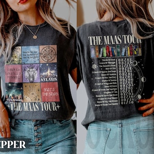 Vintage Sarah J. Maas Eras Tour Comfort Colors Shirt, The Maas Tour Tee, ACOTAR, Crescent City, Throne of Glass Merch, SJM, Book Lover Shirt image 1