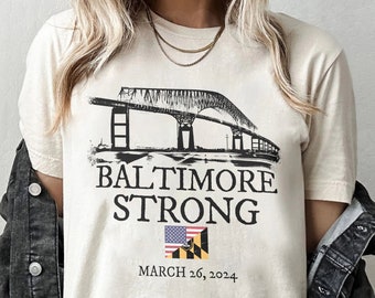Vintage Baltimore Bridge, Baltimore Bridge Collapse, Francis Scott Bridge, Baltimore Strong, Baltimore Bridge Shirt, Baltimore Shirt.
