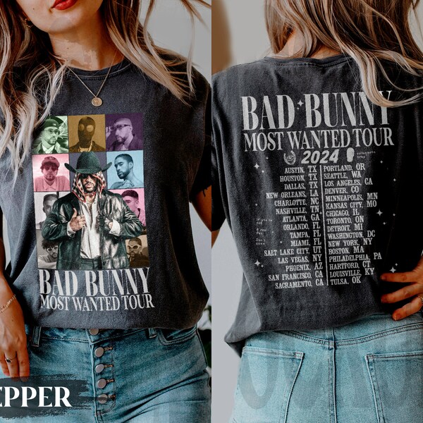 Bad Bunny Most Wanted ERA Tour 2024 Shirt, Bad Bunny Nadie Sabe Shirt, Bad Bunny Merch, Bad Bunny Fan Outfit, Bad Bunny Shirt, Benito.