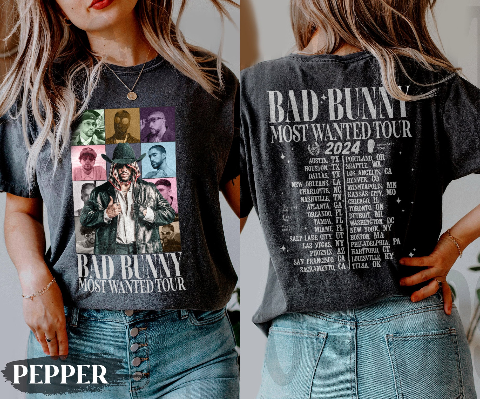 Bad Bunny Most Wanted ERA Tour 2024 Shirt, Bad Bunny Nadie Sabe Shirt