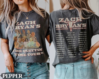 E.g. -The Quittin Time Tour 2024 Shirt, Country Music Tshirt, Zach Merch, Country Music Sweatshirt, The Quittin Time Tour Hoodie, Bryan Tour.