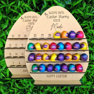Ostern Countdown für Osterei SVG & DXF Plotterdatei