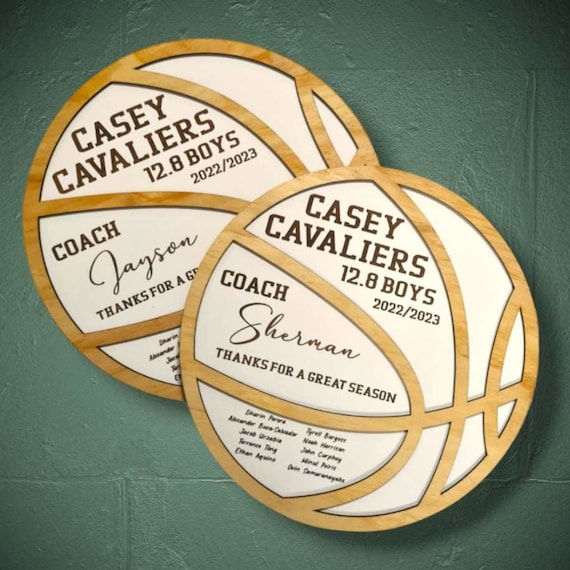 Basketball Coach Award SVG & DXF Cutting Machine File