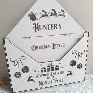 Adorno de sobre con carta a Papá Noel Archivo SVG y DXF para máquina de corte