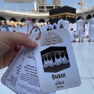 Deutsch Umrah Dua Karten | Umrah Leitfaden Guide | Umrduas arabisch mit deutscher Übersetzung und Transliteration| digitale Umrah dua Karten