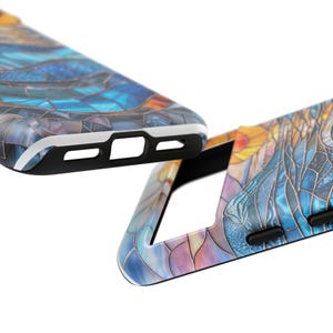 Faux Stained Glass Sunset Phone Case, Mosaic Sunray Ocean Phone Cover, iPhone Google Pixel Samsung Galaxy image 9