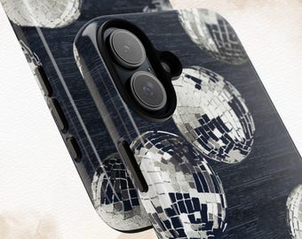 Retro Disco Balls Phone Case | Mirror Ball Design For iPhone 16 15 14 13 12 Pro Max, Pixel 9 8 7 Pro, Samsung S25 24 23 UltraS22 Ultra Plus