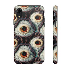 Somebody's Watching You Eyeball Phone Case | Creepy 3D Embroidered Eyes Goth Phone Cover For iPhone | Pixel | Samsung image 10