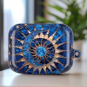 Étui de protection pour AirPod avec étoiles de lune céleste, étui pour écouteurs ciel étoilé, cadeau unique pour elle, accessoire tendance pour les mélomanes