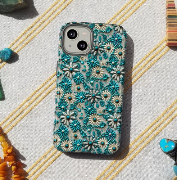blue flower phone case Blue Flowers Case – Hailey's Stickers