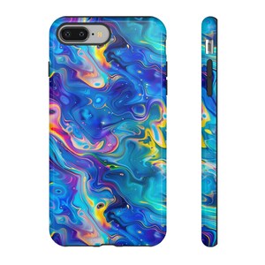 Neon Rainbow Colored Swirl Phone Case | Colorful Abstract Design Case For iPhone 15 14 13 Pro Max | Pixel 8 Pro | Samsung S23 S24 Plus Ultra image 10