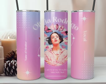 Olivia Rodrigo Tumbler Design Sublimation, Olivia Rodrigo 20oz - 30oz Skinny Template, Olivia Rodrigo Graphic png