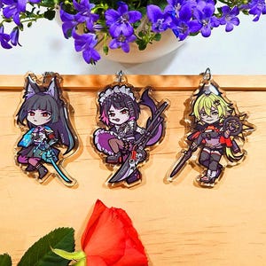 Zenless Zone Zero-sleutelhangers: Miyabi, Ellen, Caesar - ZZZ