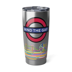 Vaso de viaje: mapa del metro de Londres, diseño paisajístico
